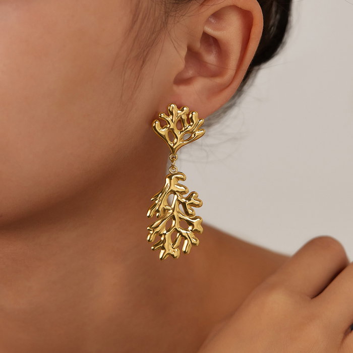 Cercei inox coral [4]