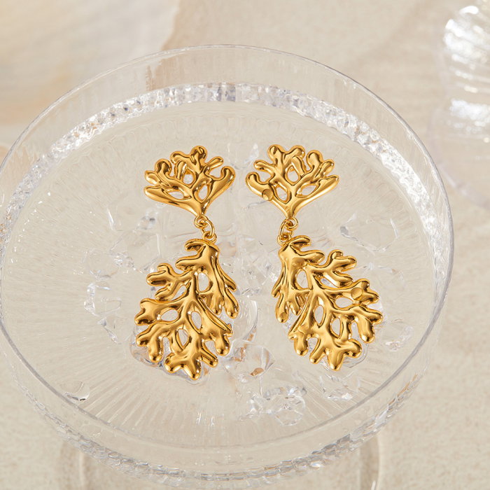 Cercei inox coral [14]