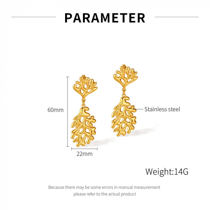 Cercei inox coral [13]