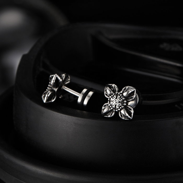 Cercei inox cruce stilizata [7]