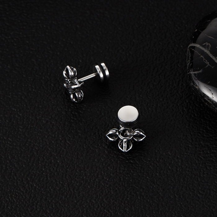 Cercei inox cruce stilizata [2]