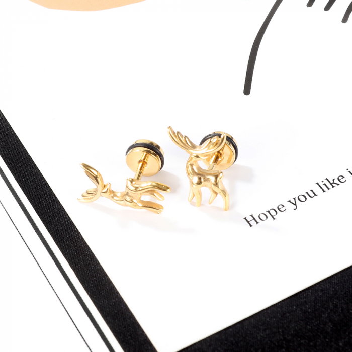 Cercei inox cu cerbi [5]