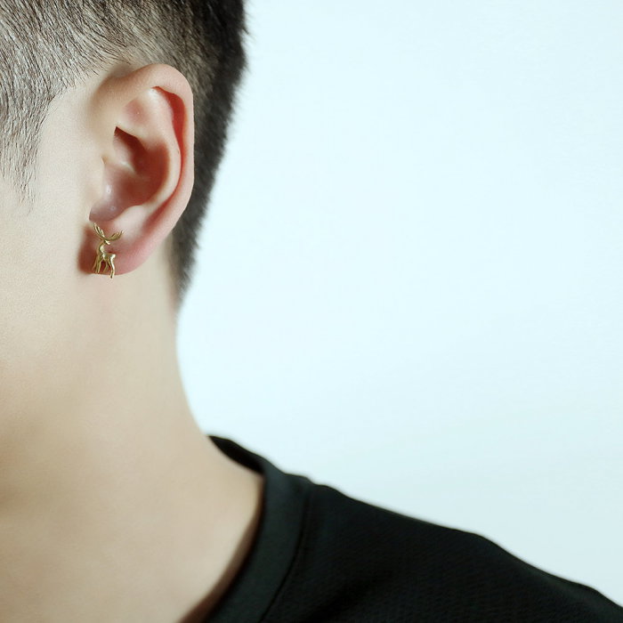 Cercei inox cu cerbi [3]