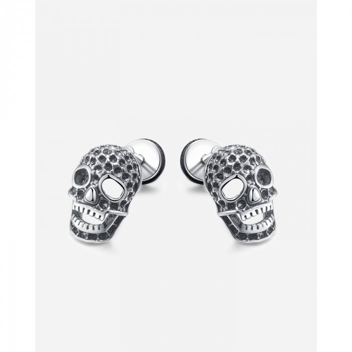 Cercei inox cu cranii [8]