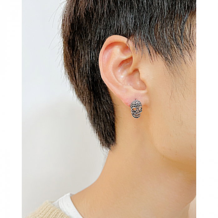 Cercei inox cu cranii [4]