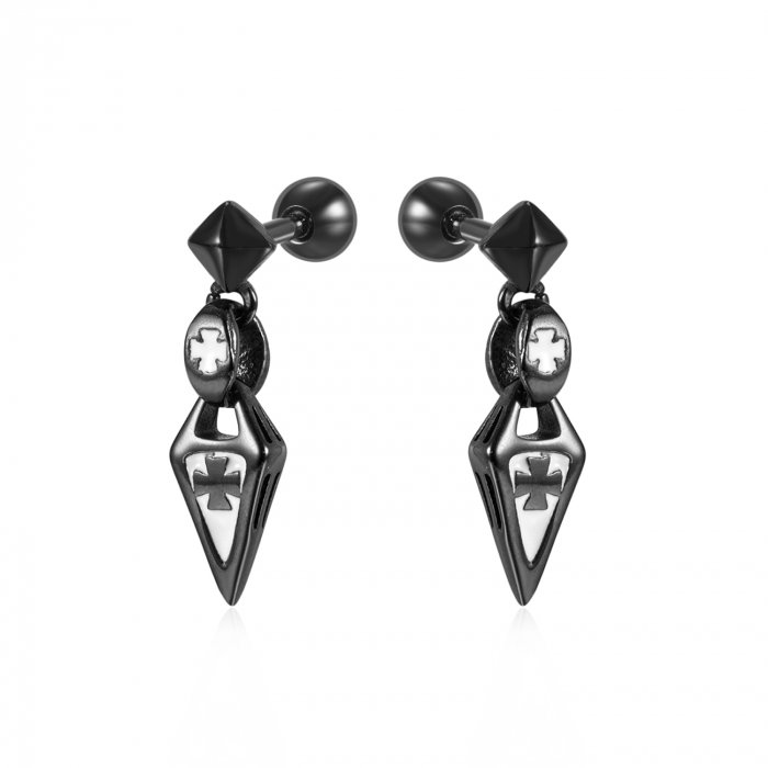 Cercei inox cu cruci [1]