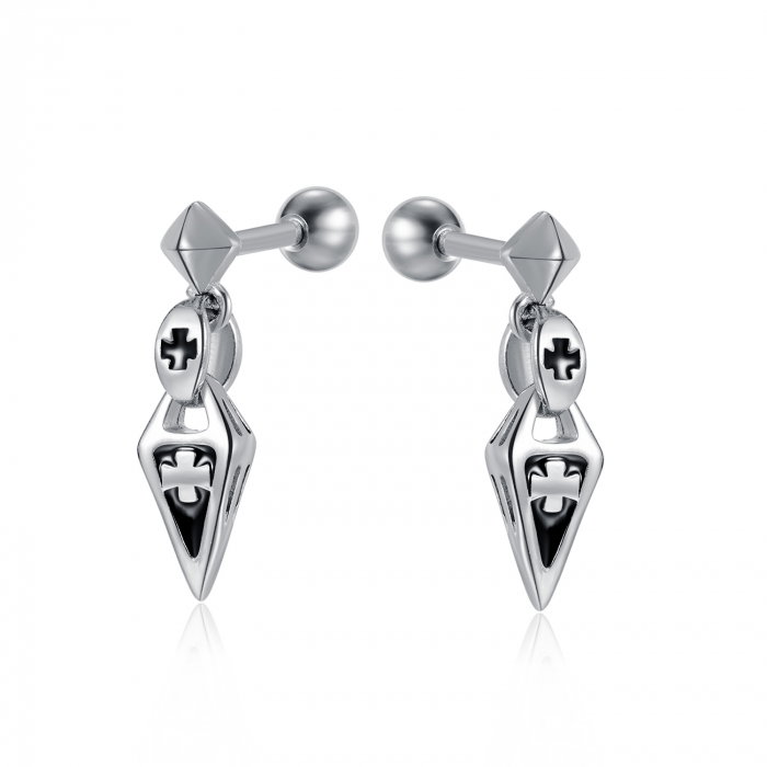 Cercei inox cu cruci [1]