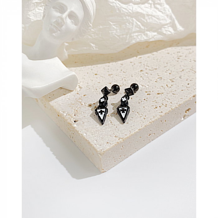 Cercei inox cu cruci [3]