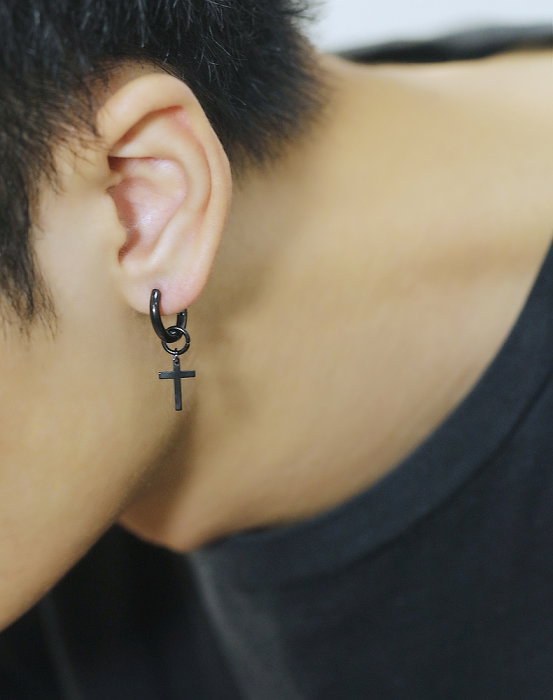 Cercei inox cu cruciulite [4]