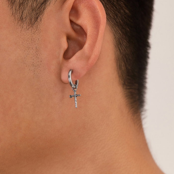 Cercei inox cu cruciulite [6]