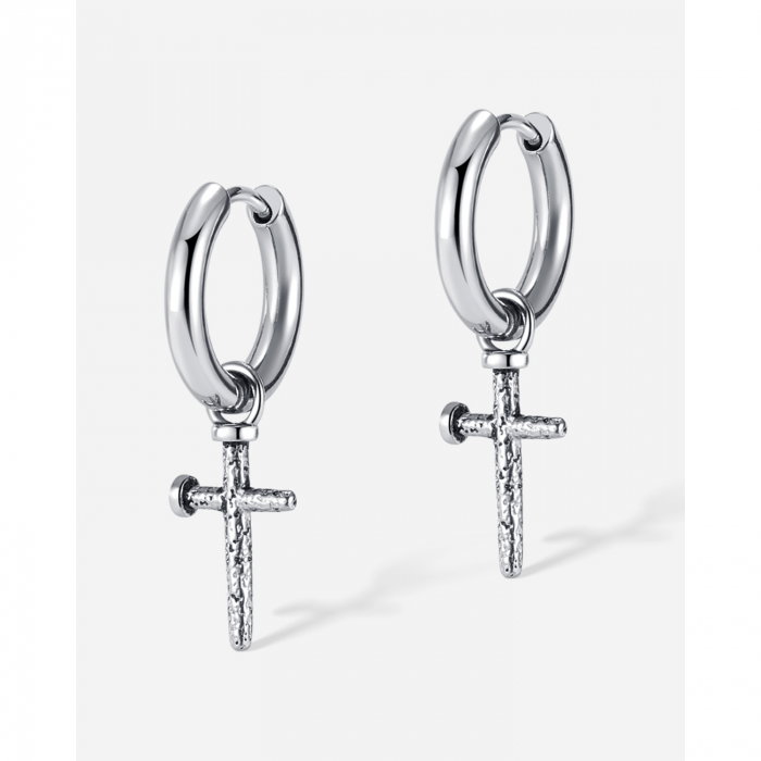 Cercei inox cu cruciulite [8]