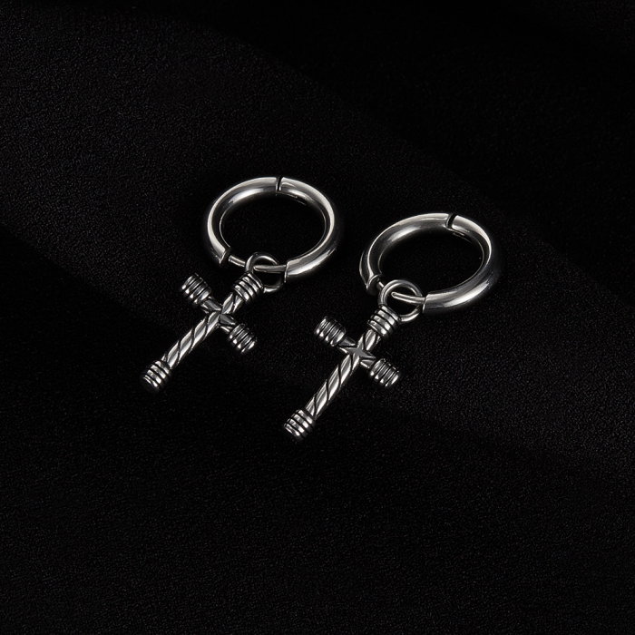 Cercei inox cu cruciulite [14]