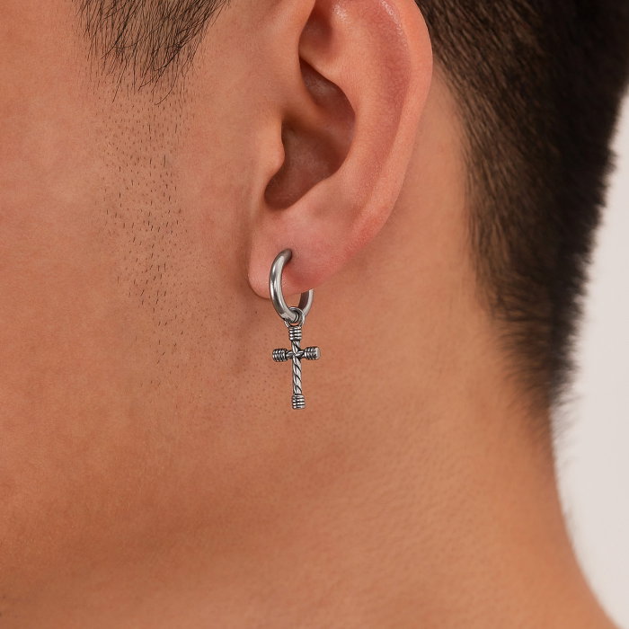 Cercei inox cu cruciulite [12]