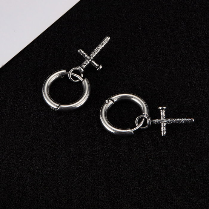 Cercei inox cu cruciulite [7]