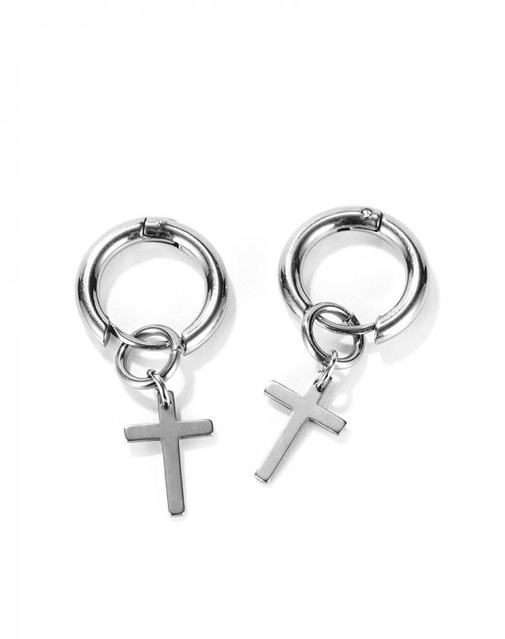 Cercei inox cu cruciulite [9]