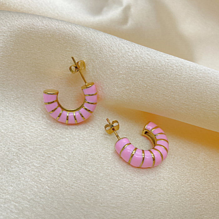 Cercei inox cu email [3]