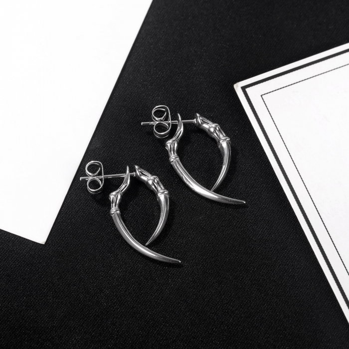 Cercei inox cu ghiare [3]