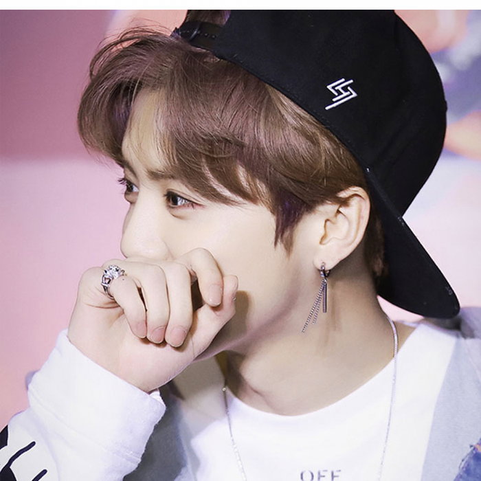 Cercei inox cu lant si pendul [8]