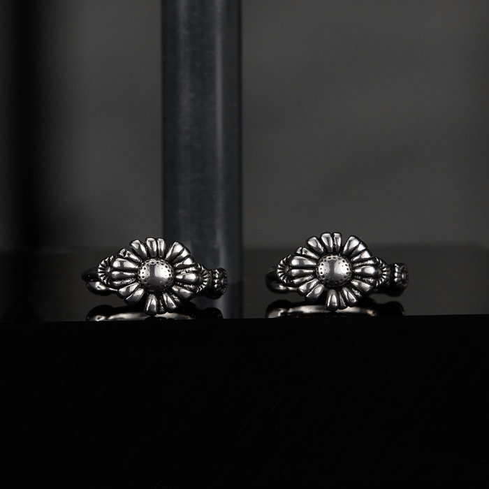 Cercei inox cu margarete [14]