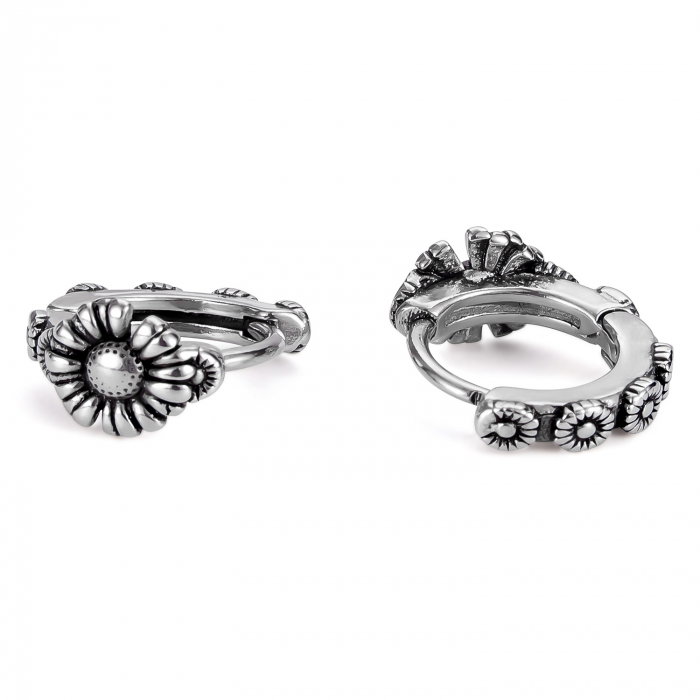 Cercei inox cu margarete [1]