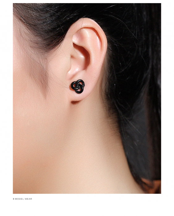 Cercei inox cu nod [5]