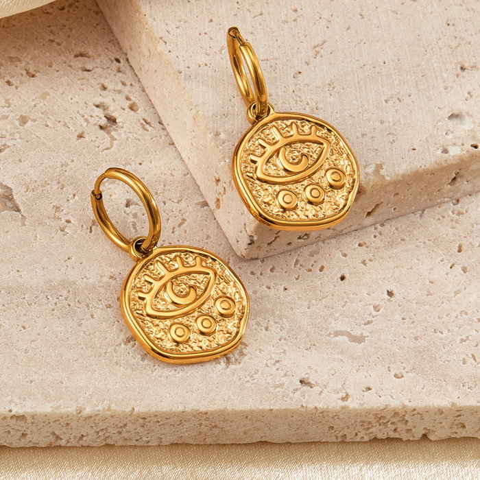 Cercei inox cu ochi de deochi [7]