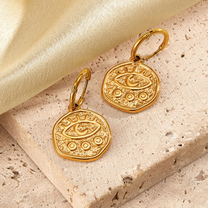 Cercei inox cu ochi de deochi [14]