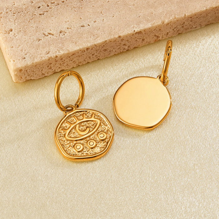 Cercei inox cu ochi de deochi [3]