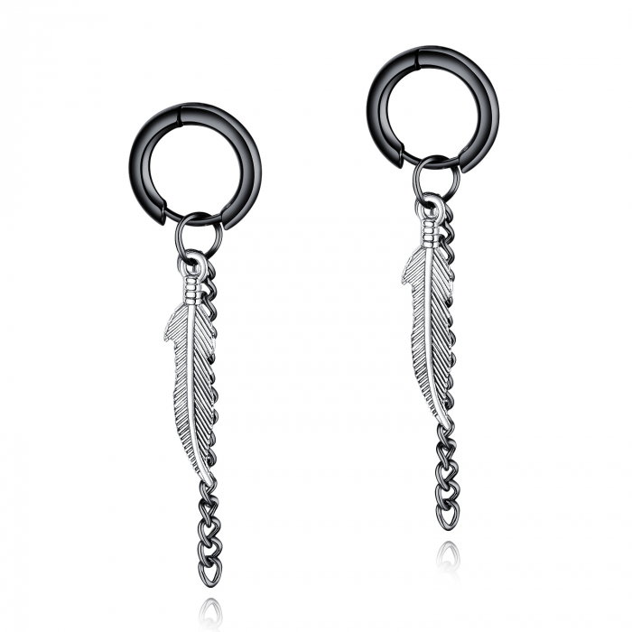 Cercei inox cu pana [1]