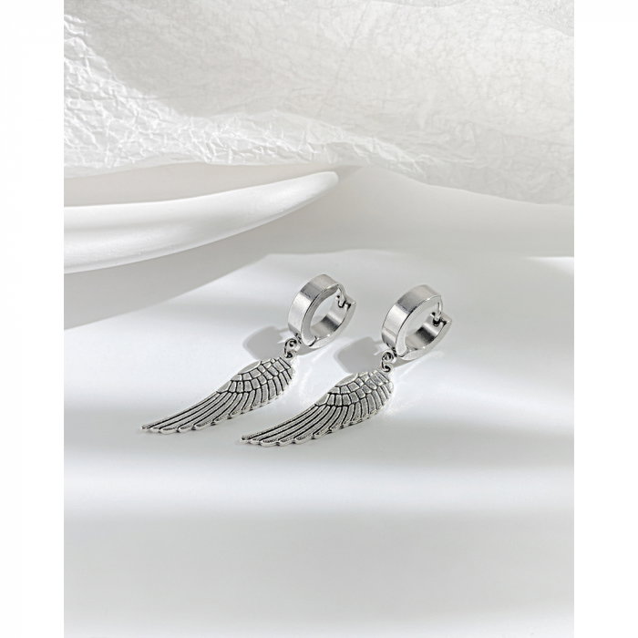 Cercei inox cu pene [12]