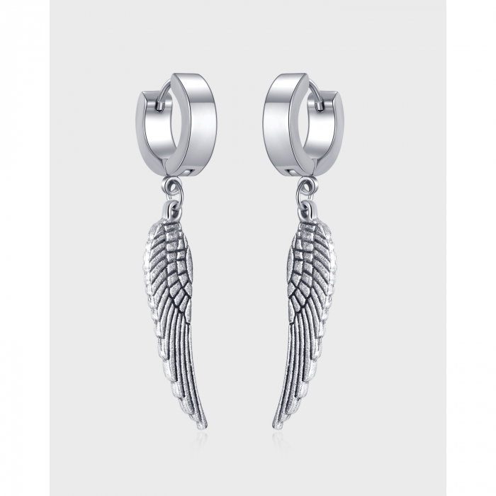 Cercei inox cu pene [13]