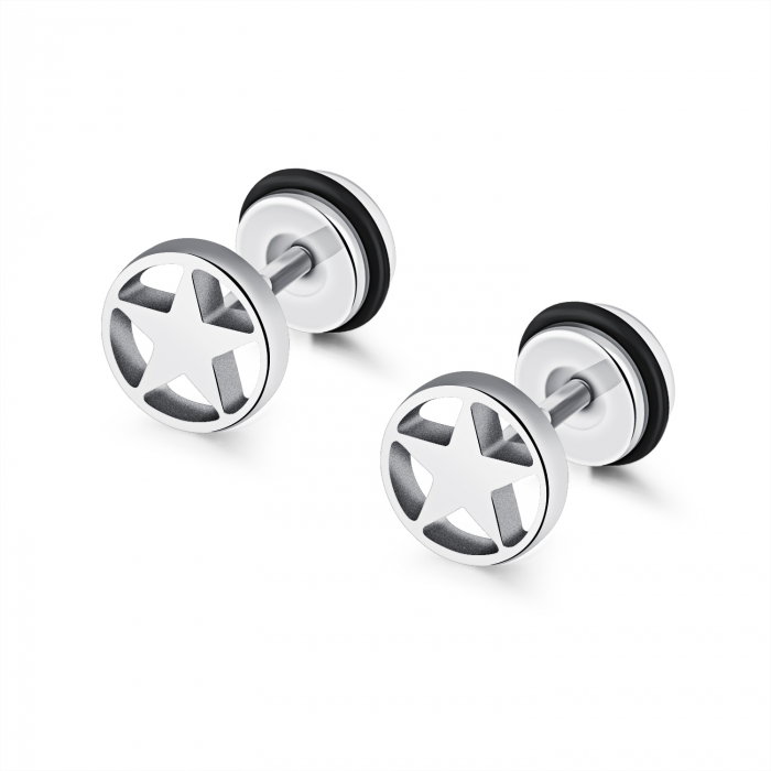 Cercei inox cu pentagrama [1]