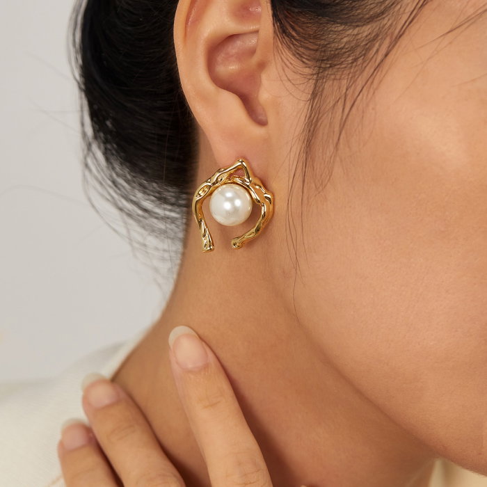 Cercei inox cu perle [12]