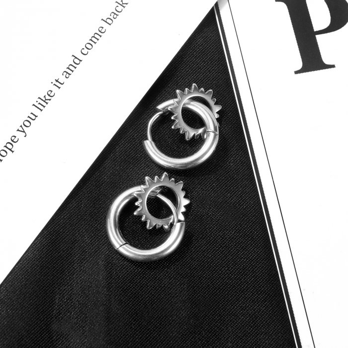 Cercei inox cu soare [7]