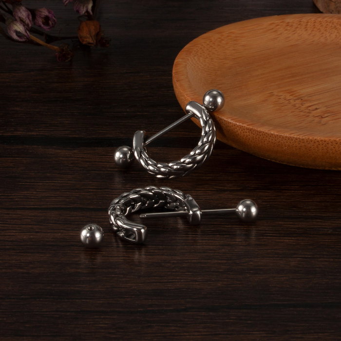 Cercei inox cu spice [3]