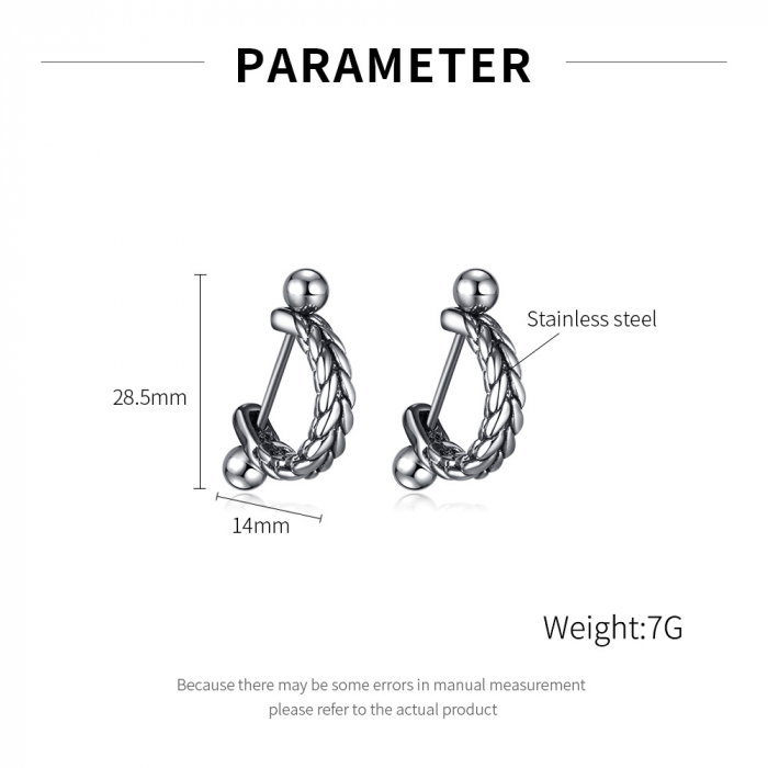 Cercei inox cu spice [13]
