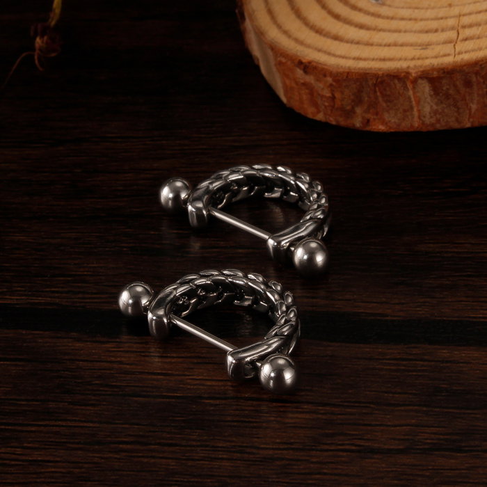 Cercei inox cu spice [5]