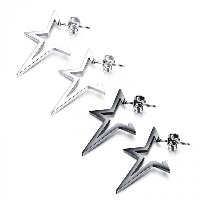 Cercei inox cu stelute [9]