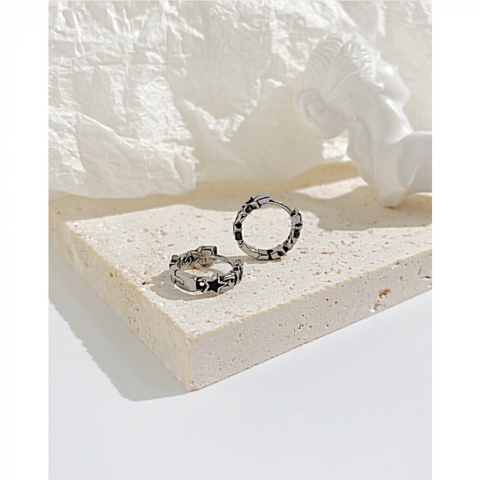 Cercei inox cu stelute [7]