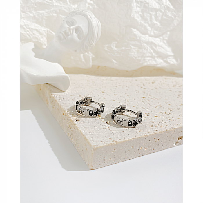 Cercei inox cu stelute [11]