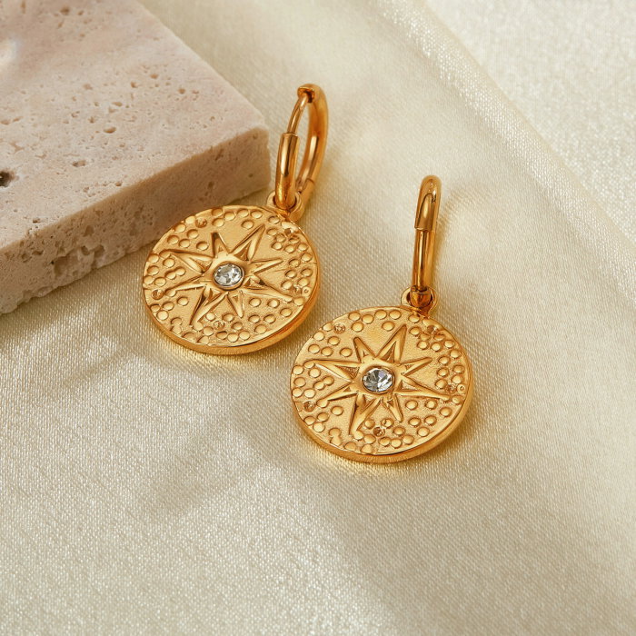 Cercei inox cu stelute si zirconii [13]