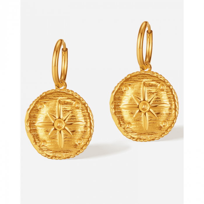 Cercei inox cu stelute si zirconii [8]