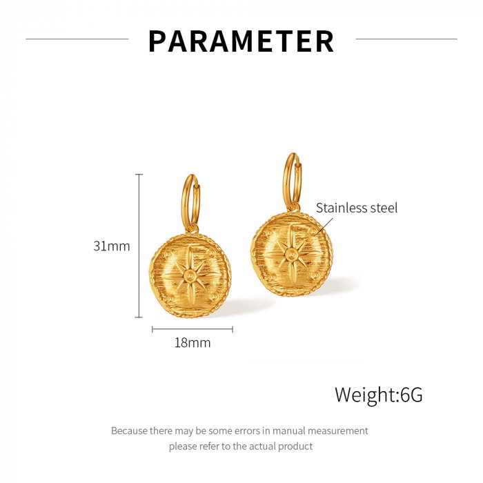 Cercei inox cu stelute si zirconii [13]