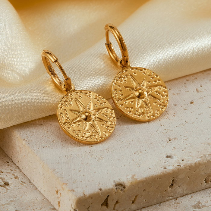 Cercei inox cu stelute si zirconii [6]