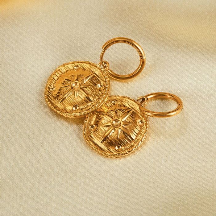 Cercei inox cu stelute si zirconii [2]