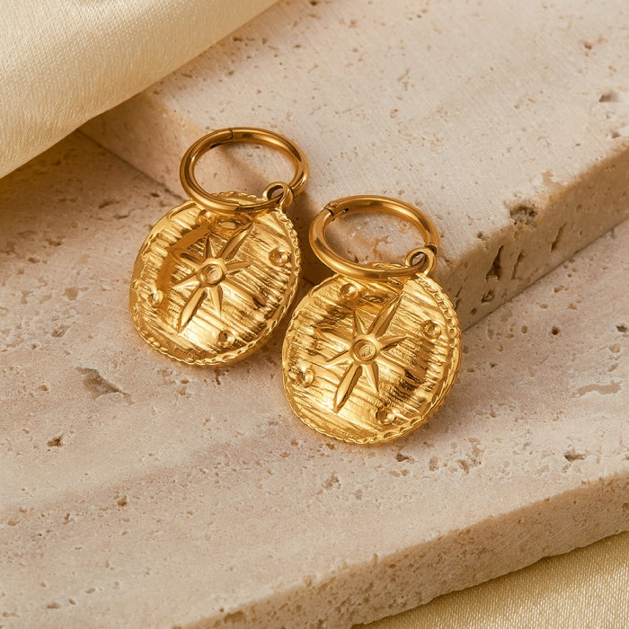 Cercei inox cu stelute si zirconii [3]