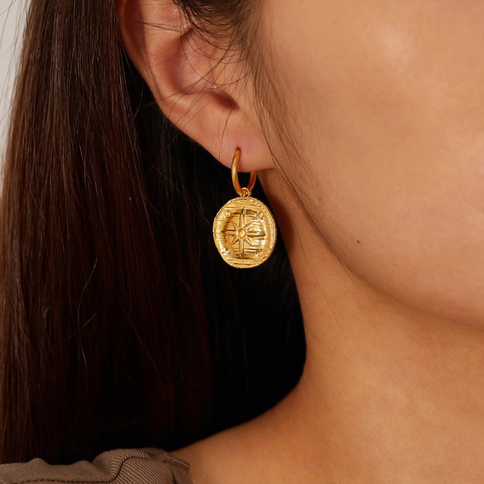 Cercei inox cu stelute si zirconii [6]