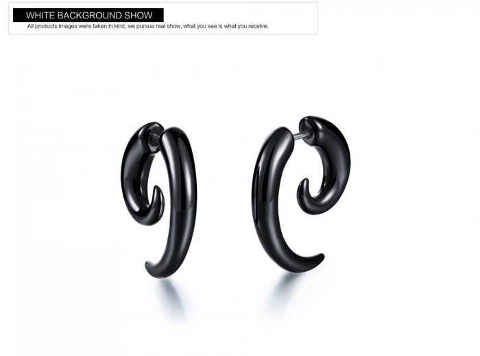 Cercei inox cu vinil [7]