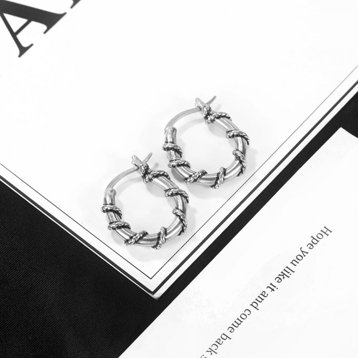 Cercei inox cu vrej [7]