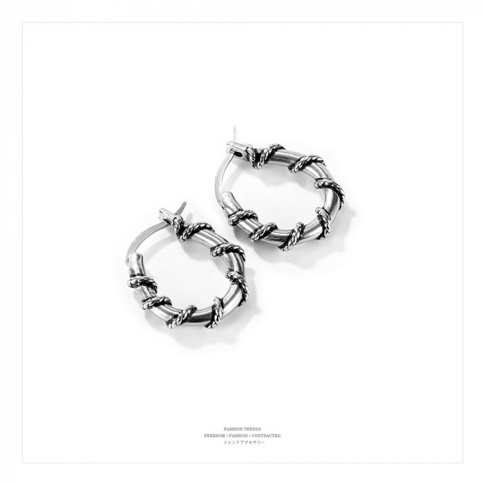 Cercei inox cu vrej [12]